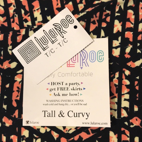 LuLaRoe Tall & Curvy leggings NWT - Picture 5 of 6